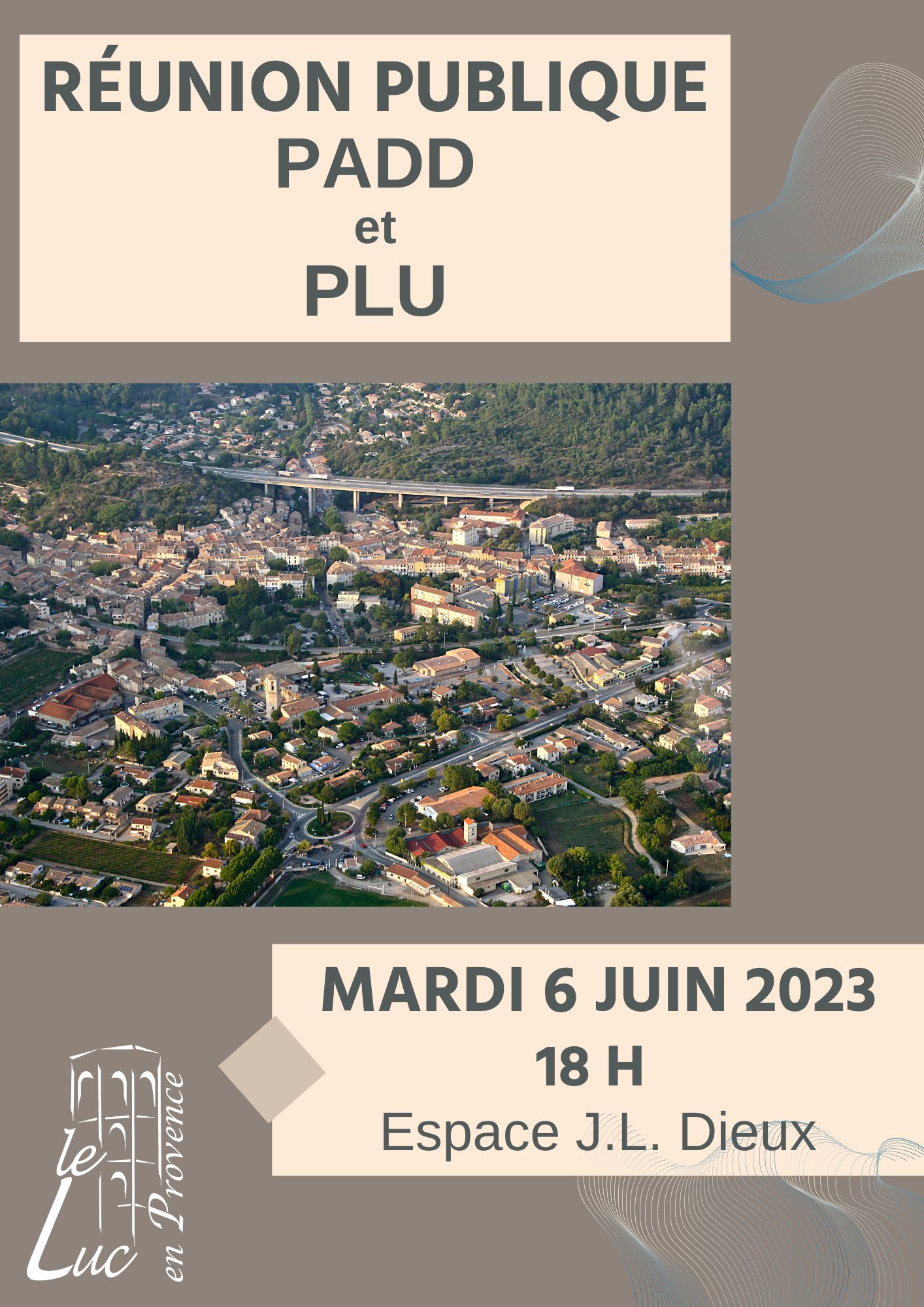 Mardi 6 juin – Réunion publique : PADD et PLU