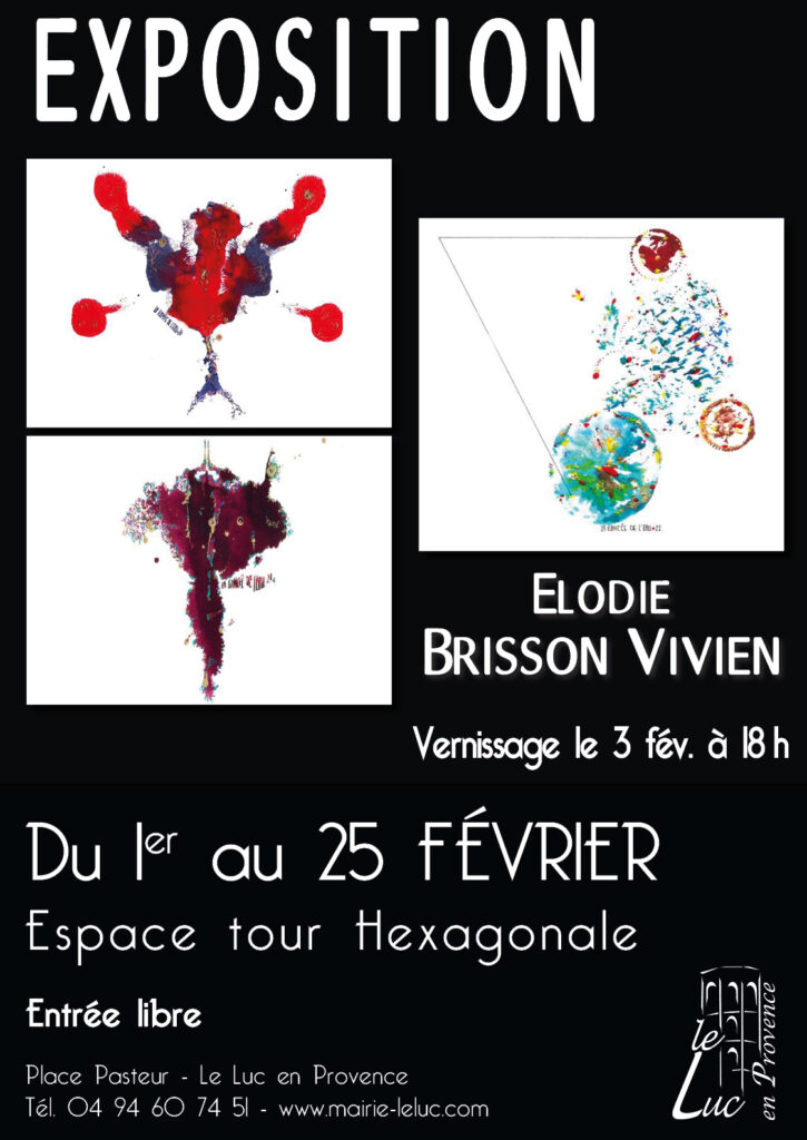 Du 1er au 25 février – Exposition de peinture d’Elodie Brisson Vivien