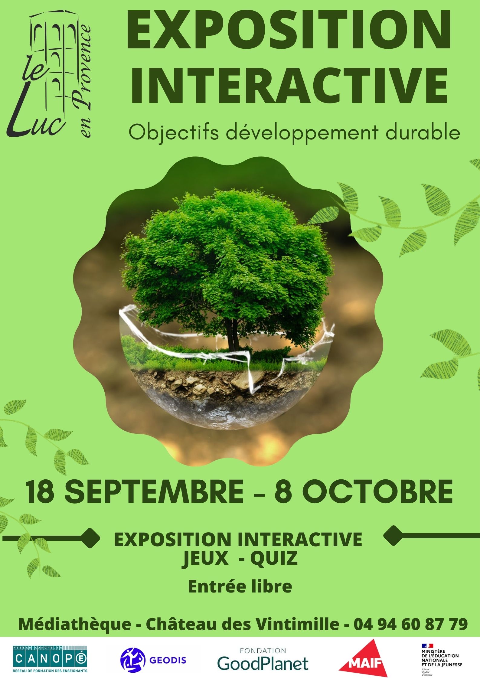 Jusqu’au 8 octobre – Exposition interactive : « Objectifs développement durable »