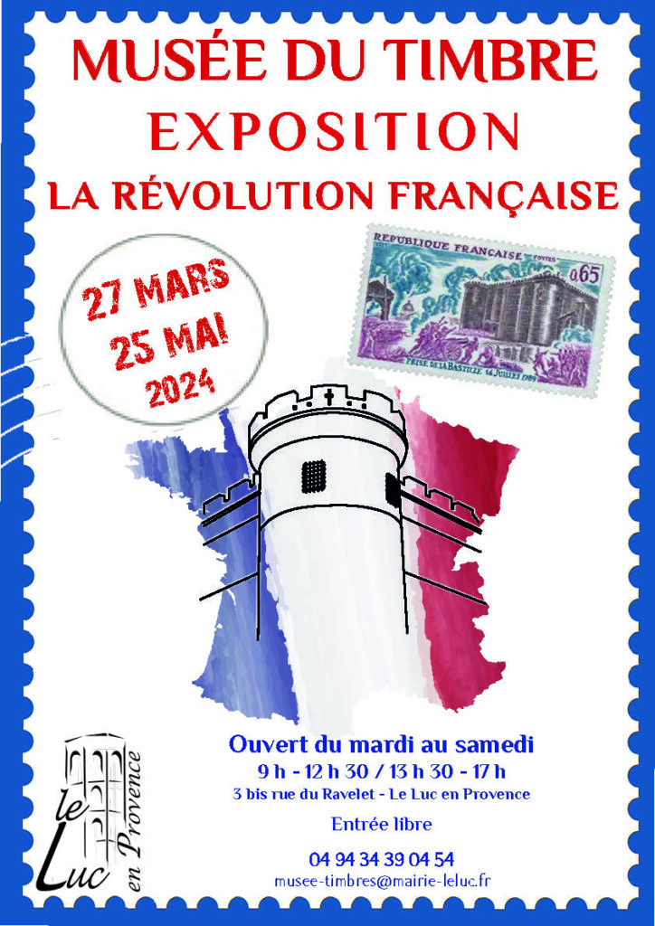 Du 27 mars au 25 mai – Exposition de timbre “La Révolution française”
