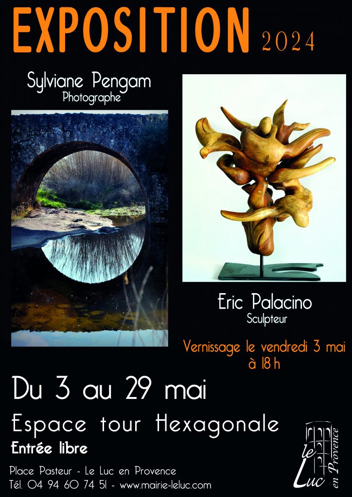 Vendredi 3 mai – Vernissage de l’exposition de Sylviane Pengam et Eric Palacino