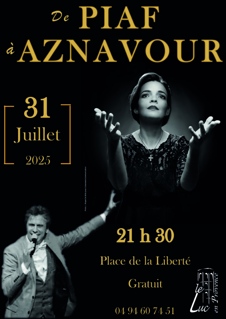 Jeudi 31 juillet – De Piaf à Aznavour