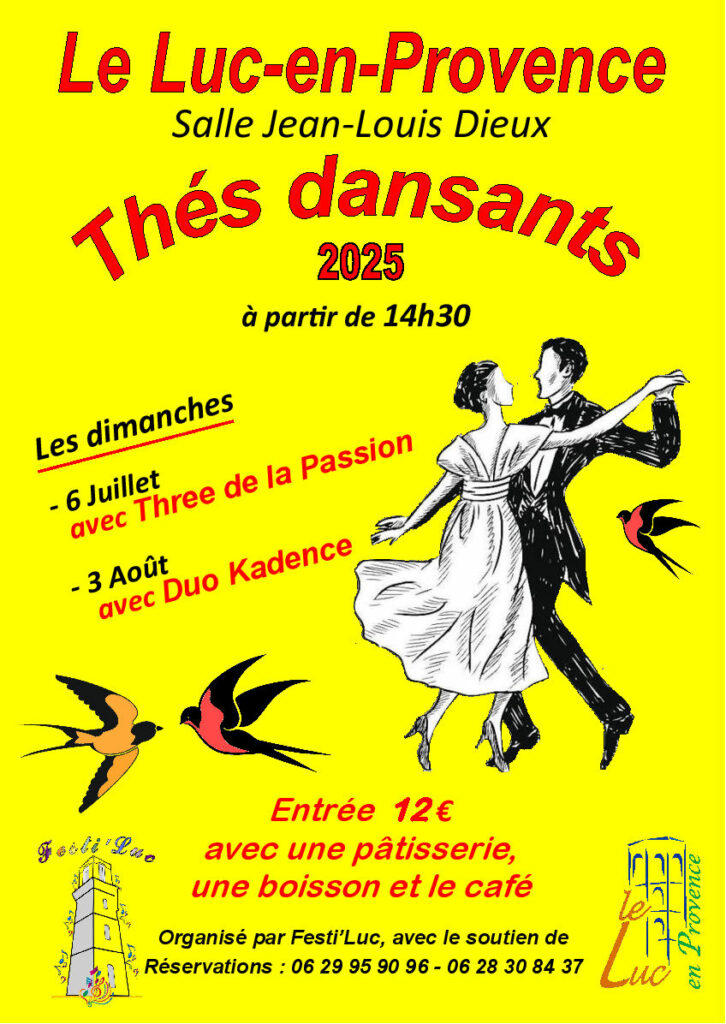 Dimanche 6 juillet – Thé dansant