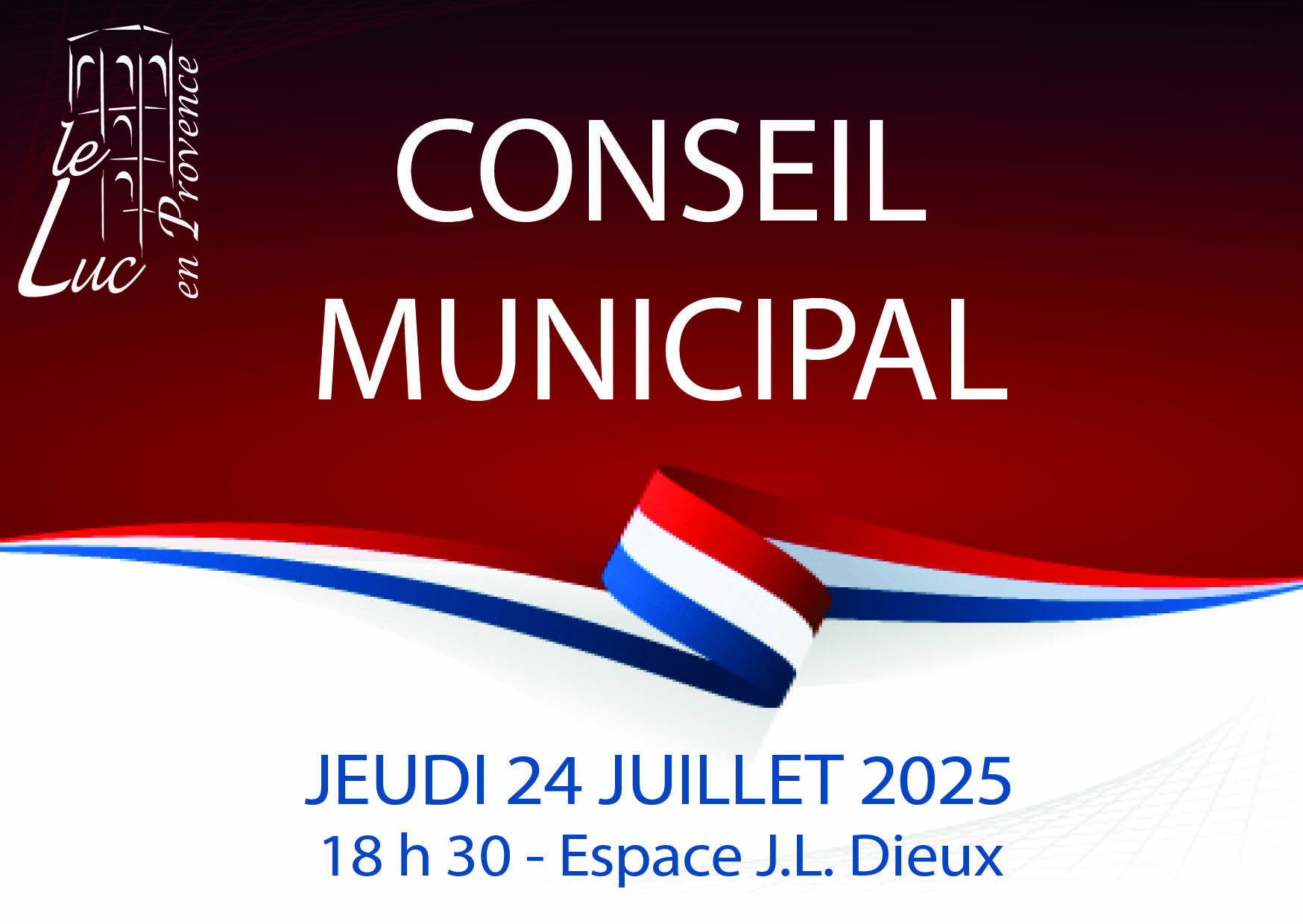 Jeudi 24 juillet – conseil municipal