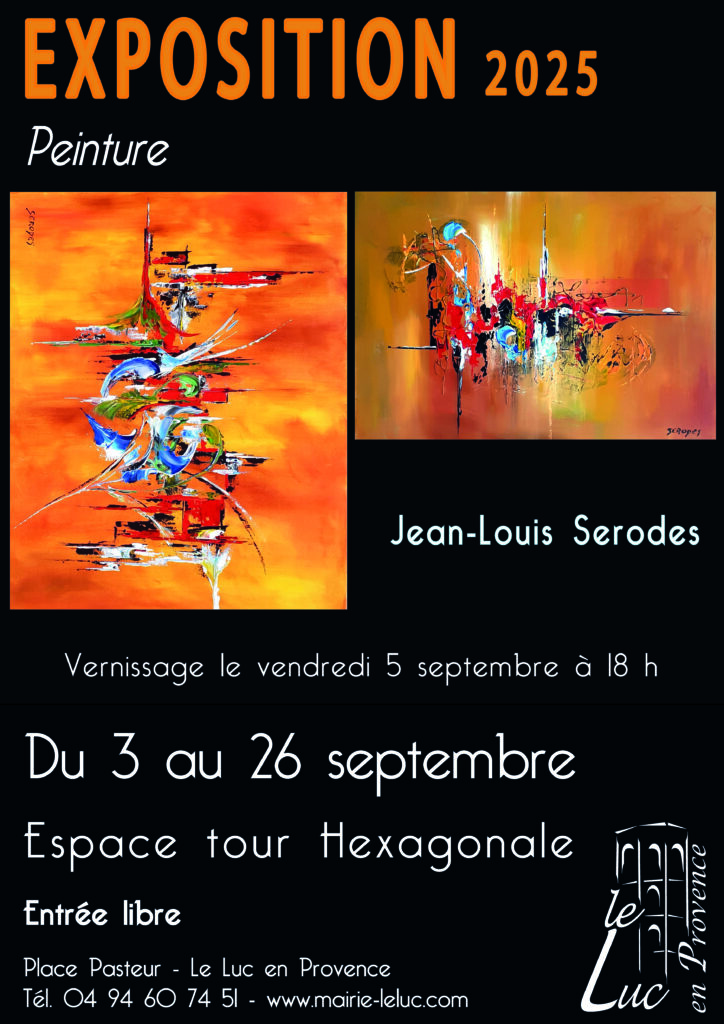Du 3 au 26 septembre – Exposition de Jean-Louis Serodes