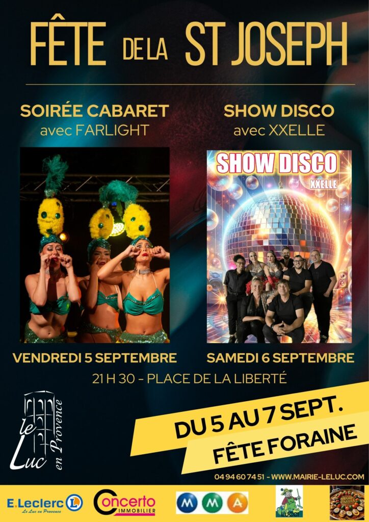 Du 5 au 7 septembre – Fête de la St Joseph