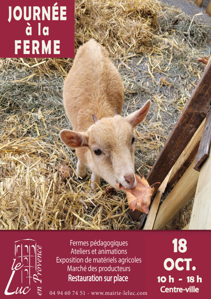 Samedi 18 octobre – Journée à la ferme