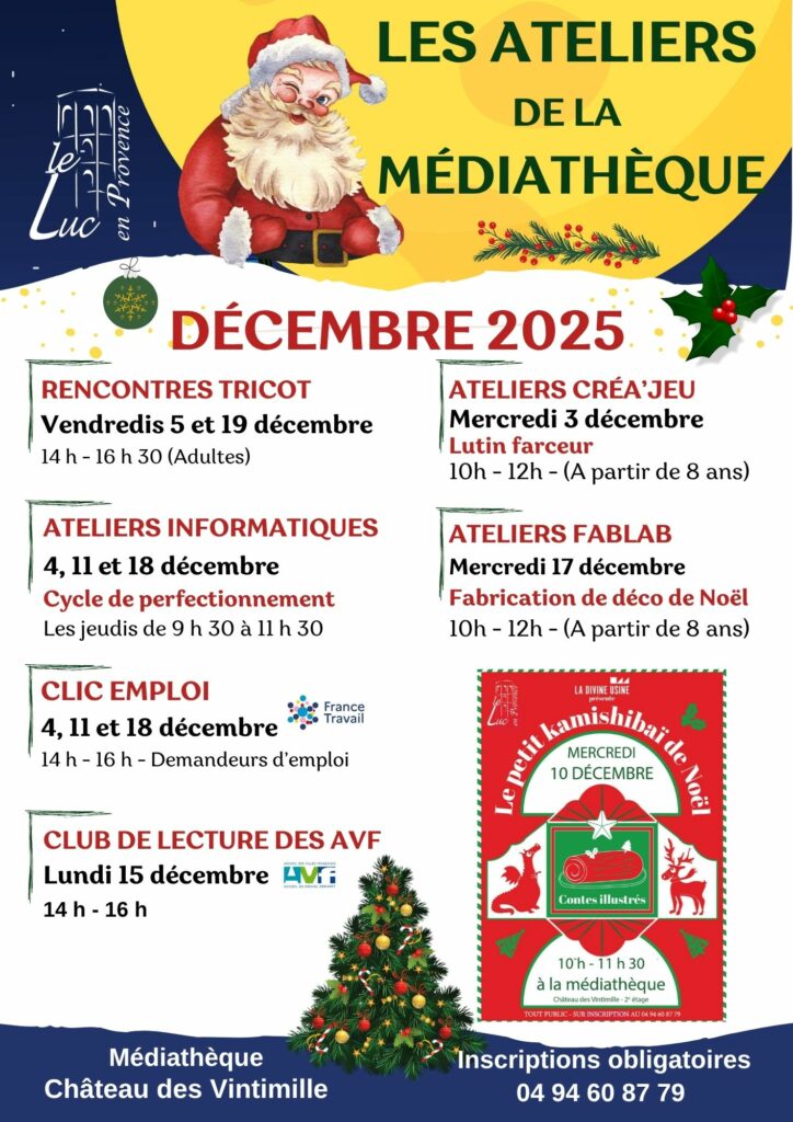 Mercredi 3 décembre – Atelier créa’jeu