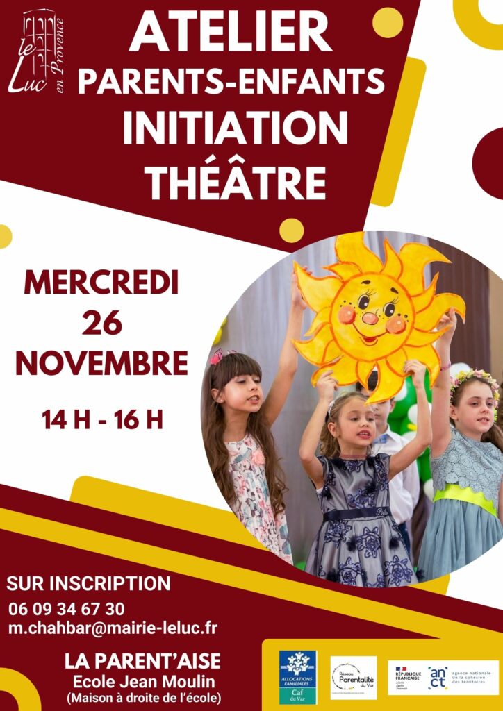 Mercredi 26 novembre – Atelier parents-enfants