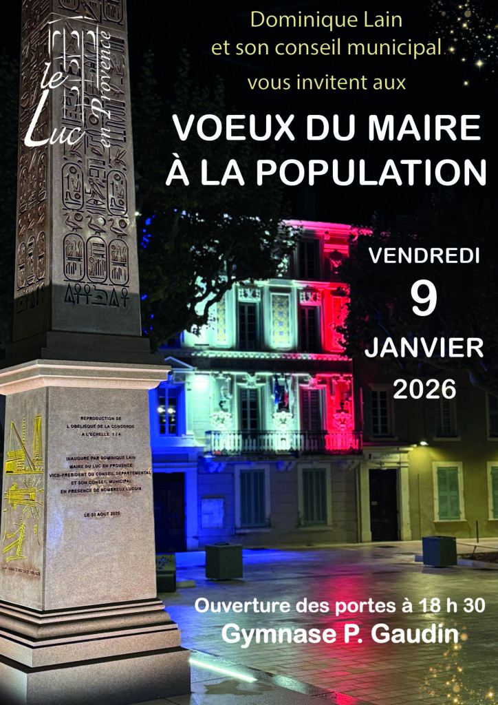 Vendredi 9 janvier – Présentation des vœux du Maire à la population
