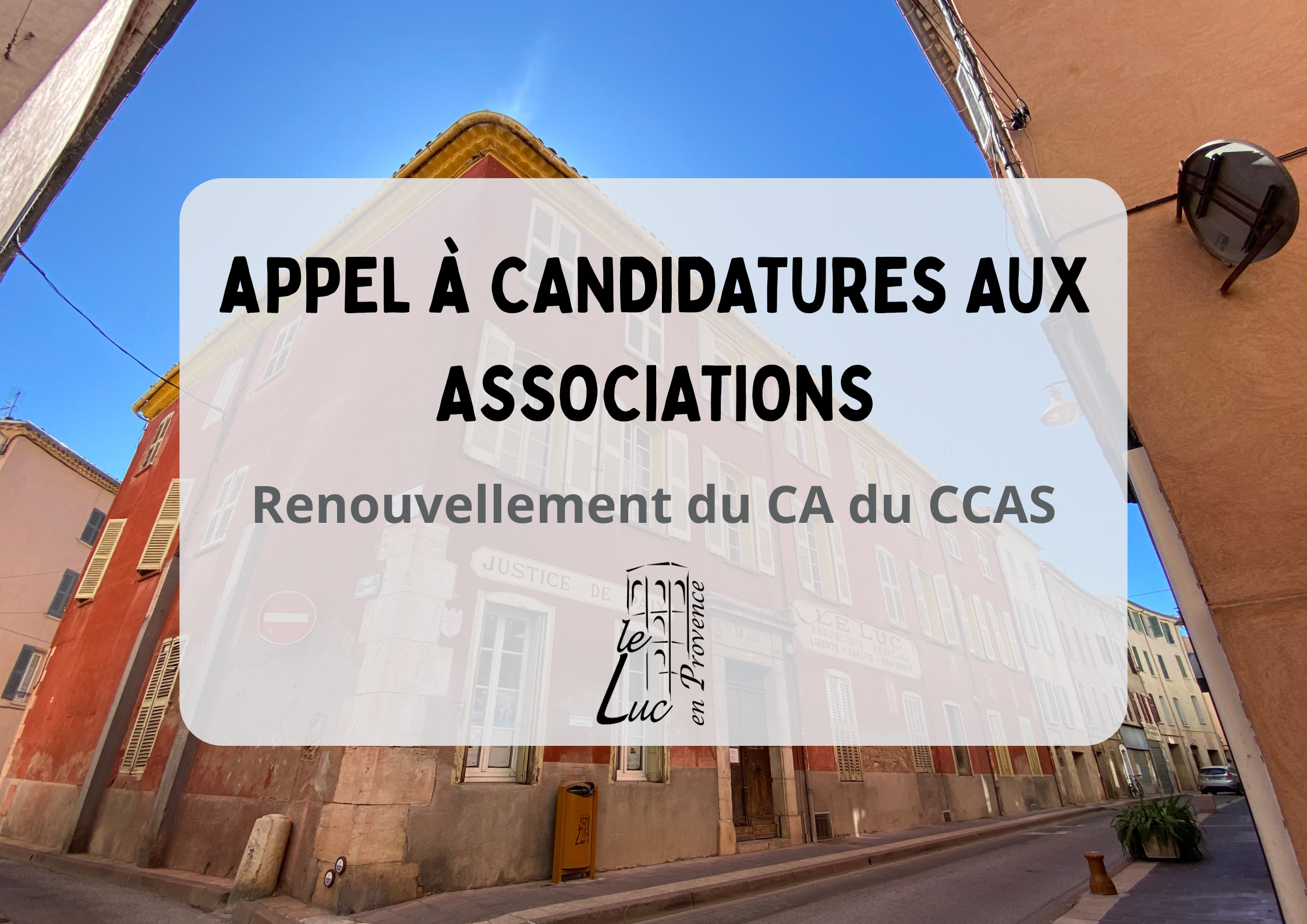 Appel à candidatures aux associations – Renouvellement du CA du CCAS