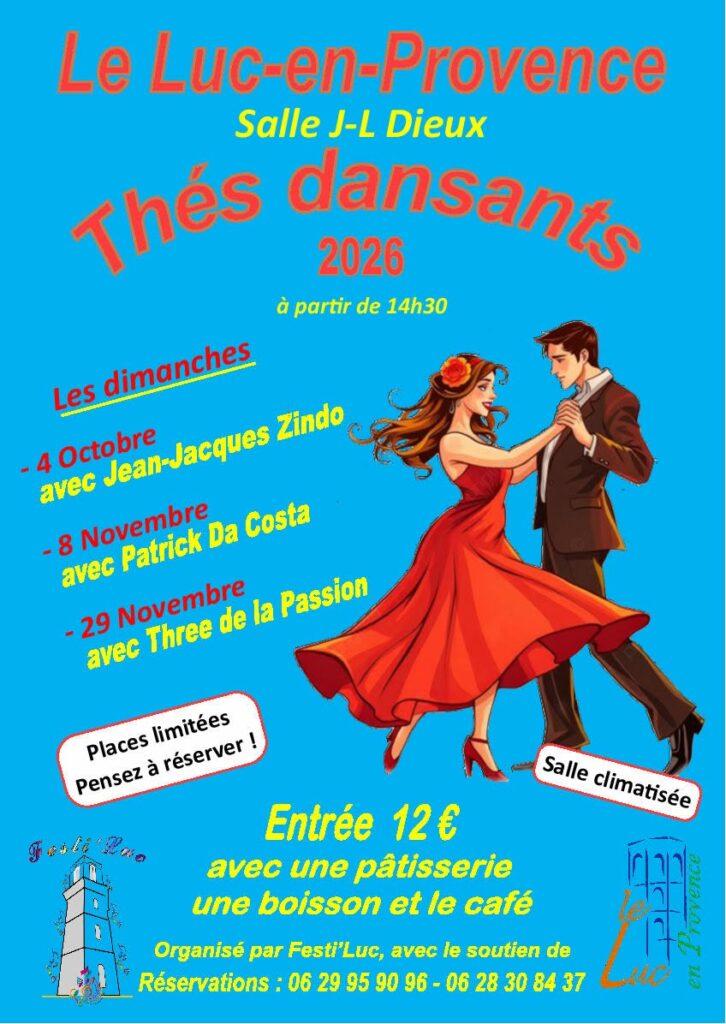 Dimanche 4 octobre – Thé dansant