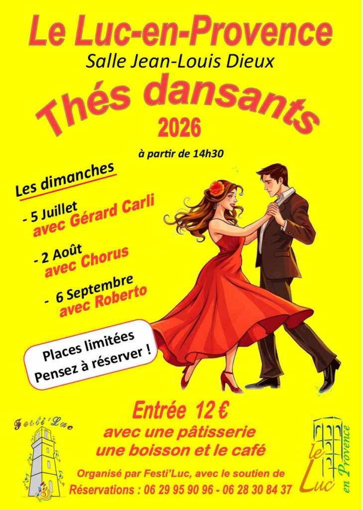 Dimanche 2 août – Thé dansant