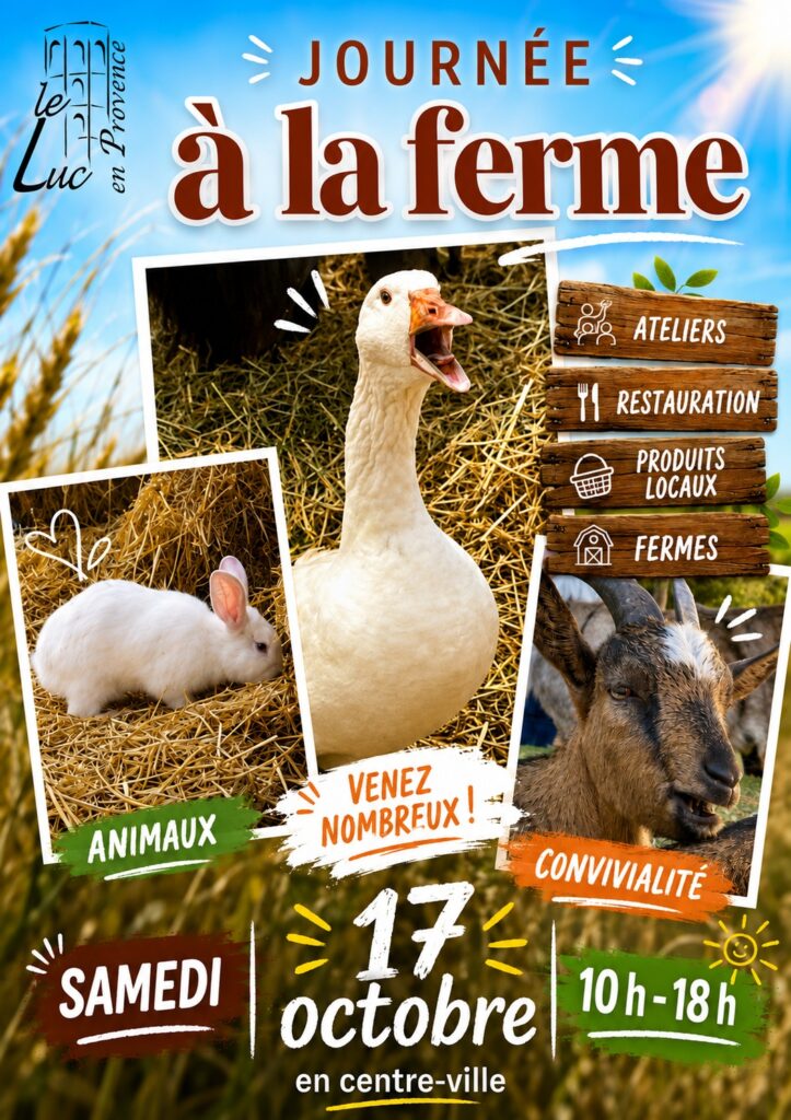 Samedi 17 octobre – Journée à la ferme